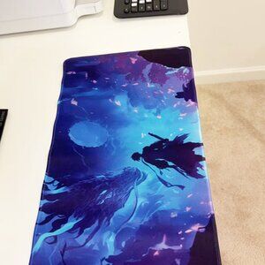 Oversized Extended Mouse Pad Cartoon Anime Character Print Desk Keyboard Mat
